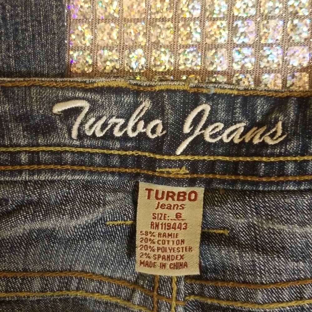 Jeans with suede like pockets - Picture 5 of 7